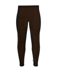 Mens Thermal Long Johns Pants - Fleece Lined Base Layer, Black, Medium